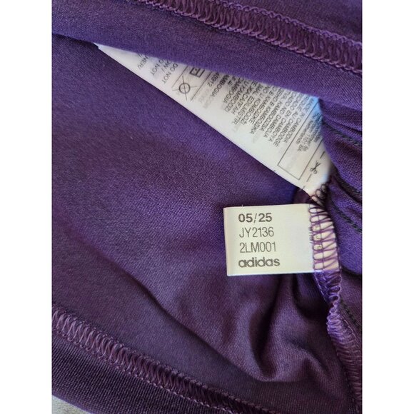Adidas Womens Climalite Crew Tee XL Purple Activewear Lightweight NWT - Picture 8 of 11